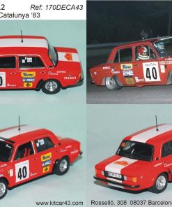 [CALCA] Seat 124 2.0 Gr. 2 #40 D. García Rally Catalunya 1983 (Ref. 170DECA43) 1:43 Kit Car 43