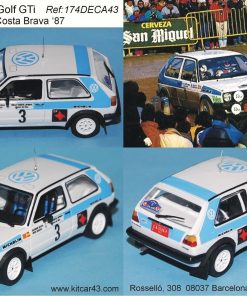 [CALCA] Volkswagen Golf GTi #3 S. Servià Rally Costa Brava 1987 (Ref. 174DECA43) 1:43 Kit Car 43