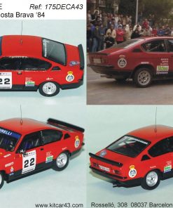 [CALCA] Opel Kadett GTE #22 A. Barfull Rally Costa Brava 1984 (Ref. 175DECA43) 1:43 Kit Car 43