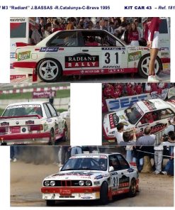 [CALCA] BMW M3 #31 J. Bassas Rally Catalunya Costa Brava 1995 (Ref. 181DECA43) 1:43 Kit Car 43 - Image 3