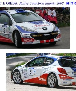 [CALCA] Peugeot 207 S2000 #5 E. García Ojeda Rally Cantabria 2008 (Ref. 187DECA43)  1:43 Kit Car 43 - Image 3