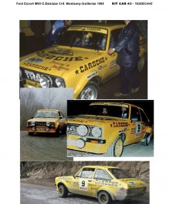 Alternative view of [CALCA] Ford Escort MKII #9 E. Balcázar Criterium Montseny-Guilleries 1980 (Ref. 192DECA43) 1:43 Kit Car 43