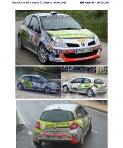 Alternative view of [CALCA] Renault Clio R3 #7 J. Vinyes Rally Cantabria Infinita 2009 (Ref. 194DECA43) 1:43 Kit Car 43