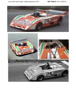 Alternative view of [CALCA] Lola T298 #74 "Bco.Occidental" Jean-Claude Subida Montserrat 1979 (Ref. 198DECA43) 1:43 Kit Car 43