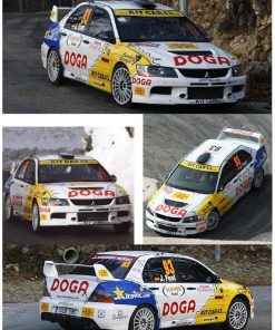 Alternative view of [CALCA] Mitsubishi Evo IX #93 J. Font Rally Monte Carlo 2008 (Ref. 209DECA43) 1:43 Kit Car 43