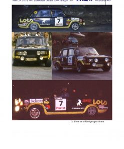 Alternative view of [CALCA] Seat 124 2000 Gr. 5 #7 E. Balcázar Rally 2000 Virajes 1979 (Ref. 210DECA43) 1:43 Kit Car 43