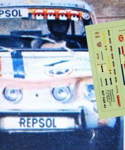 [CALCA] Renault 8 TS #1 J.G. Rasilla Winner Copa R8 TS 1971 (Ref. 225DECA43) 1:43 Kit Car 43