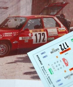 [CALCA] Renault 5 Copa #172 J. Armadans Rally Monte Carlo 1983 (Ref. 240DECA43) 1:43 Kit Car 43