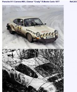 Alternative view of [CALCA ALPS] Porsche 911 Carrera #88 J. Gemar "Crady" Rally Monte Carlo 1977 (Ref. 243DECA43) 1:43 Kit Car 43