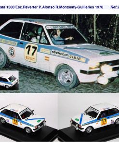 Alternative view of [CALCA ALPS] Ford Fiesta 1300 #17 P. Alonso Rally Montseny-Guilleries 1978 (Ref. 260DECA43) 1:43 Kit Car 43