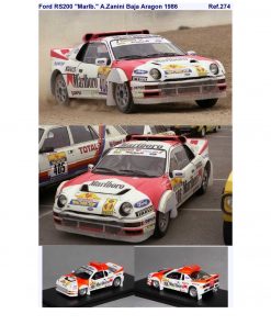Alternative view of [CALCA ALPS] Ford RS200 #406 A. Zanini Baja Aragon 1986 (Ref. 274DECA43) 1:43 Kit Car 43