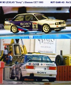 Alternative view of [CALCA ALPS] BMW M3 (E30) #3 J. Bassas Campeonato España Turismos 1993 (Ref. 285DECA43) 1:43 Kit Car 43