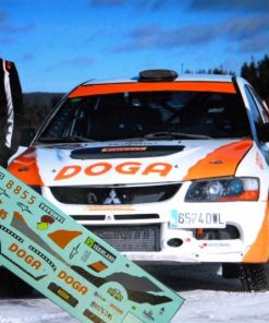 [CALCA ALPS] Mitsubishi Lancer Evo IX Gr. N #85 J. Font Rally Suecia 2015 (Ref. 289DECA43) 1:43 Kit Car 43