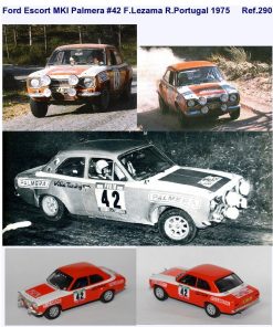 Alternative view of [CALCA ALPS] Ford Escort MkI #42 F. Lezama Rally Portugal 1975 (Ref. 290DECA43) 1:43 Kit Car 43