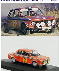 Alternative view of [CALCA ALPS] BMW 2002 Ti #7 E. Reverter Rally 2000 Virajes 1974 (Ref. 291DECA43) 1:43 Kit Car 43