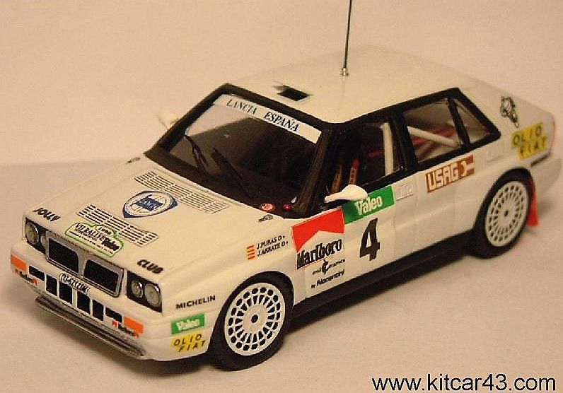 Lancia Delta HF 16V #4 J. Puras Rally Valeo 1990 Winner Campeonato España Rally 1990 (Ref. 113DC43) 1:43 Kit Car 43