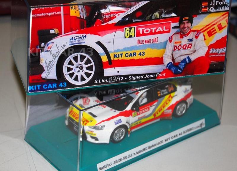 Mitsubishi Evo X #64 J. Font Rally Monte Carlo 2013 - firmado / signed (Ref. 247SLOT32) 1:32 Kit Car 43