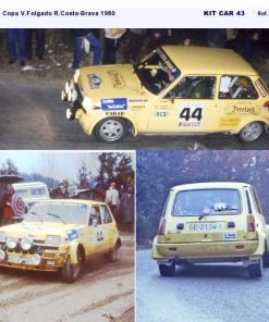 Alternative view of [CALCA ALPS] Renault 5 Copa #44 V. Folgado Rally Costa Brava 1980 (Ref. 275DECA43)  1:43 Kit Car 43