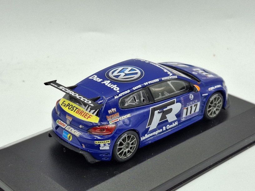 Volkswagen Scirocco GT24-CNG #117 Sainz/Al-Attiyah/de Viliers/Niedzwiedz Nurbrugring 2011 (Ref. 298DC) 1:43 Kit Car 43 - Image 2