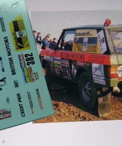 [CALCA ALPS] Range Rover #382 "British Motors" S. Cañellas Paris-Dakar 1985 (Ref. 311DECA24) 1:24 Kit Car 43