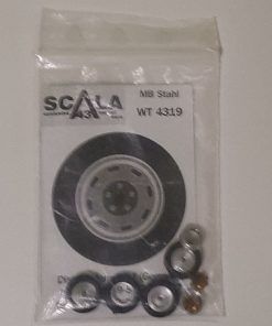 Juego ruedas 4 llantas + neumáticos de Mercedes Benz 1:43 Scala43 [WT4319]