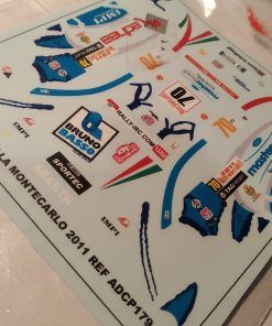 [CALCA] Fiat Abarth 500 R3T #70 M. Villa Rally Montecarlo 2011 1:43 Rallydraw