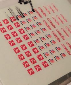 [CALCA] Logos Citroen y Total para figuras del equipo 1:43