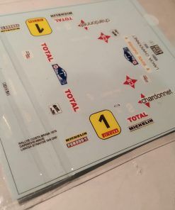 [CALCA] Lancia Stratos #1 B. Darniche Rally Costa Brava 1977 1:43 Rallydraw