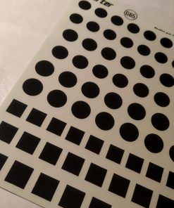 [CALCA] Fondo de dorsal en negro 1:43 Starter