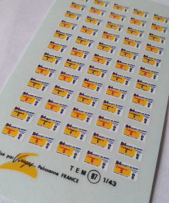 [CALCA] Placas para coche 24H Le Mans 1991 1:43 Virages