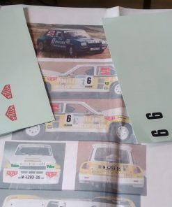 [CALCA ALPS] Renault 5 Turbo #6 G. Barreras Winner Rally RACE Madrid 1984  (Ref. 357DECA18) 1:18 Kit Car 43