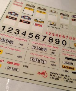 [CALCA] Matriculas y placas Winners Rally Australia 1988 - 1995 1:43 JAL43
