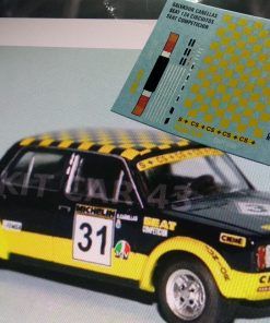 [CALCA] Seat 124 2.0 Gr. 2 oficial #31 S. Cañellas Campeonato España Velocidad / Jarama 1979 (Ref. 168DECA43) 1:43 Kit Car 43