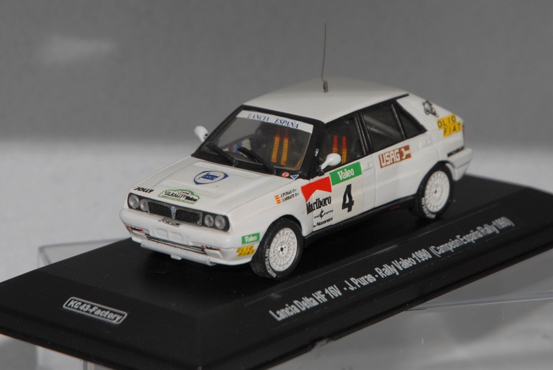 Lancia Delta HF 16V #4 J. Puras Rally Valeo 1990 Winner Campeonato España Rally 1990 (Ref. 113DC43) 1:43 Kit Car 43