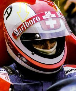 Alternative view of [CALCA ALPS] Anexo publicidad tabaco casco Clay Regazzoni F1 1974 (Ref. 370DECA5) 1:5 Kit Car 43