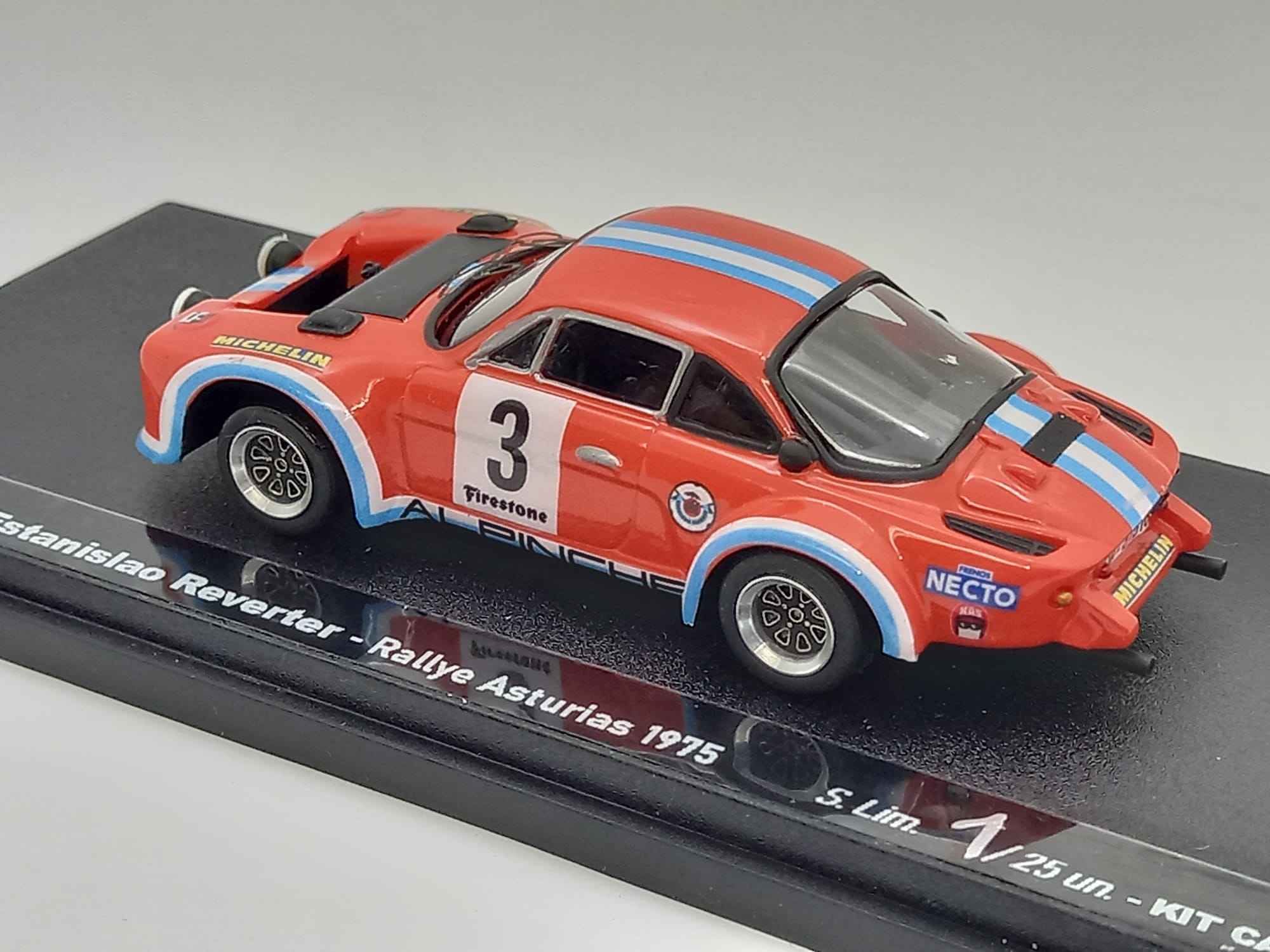 Alpinche #3 Estanislao Reverter - Rally Asturias 1975 - S. Lim 25 unid.- (Ref. 368KM43) 1:43 Kit Car 43 - Image 2