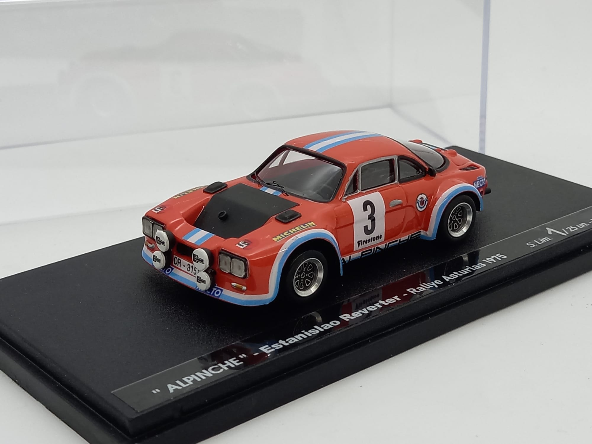 Alpinche #3 Estanislao Reverter - Rally Asturias 1975 - S. Lim 25 unid.- (Ref. 368KM43) 1:43 Kit Car 43