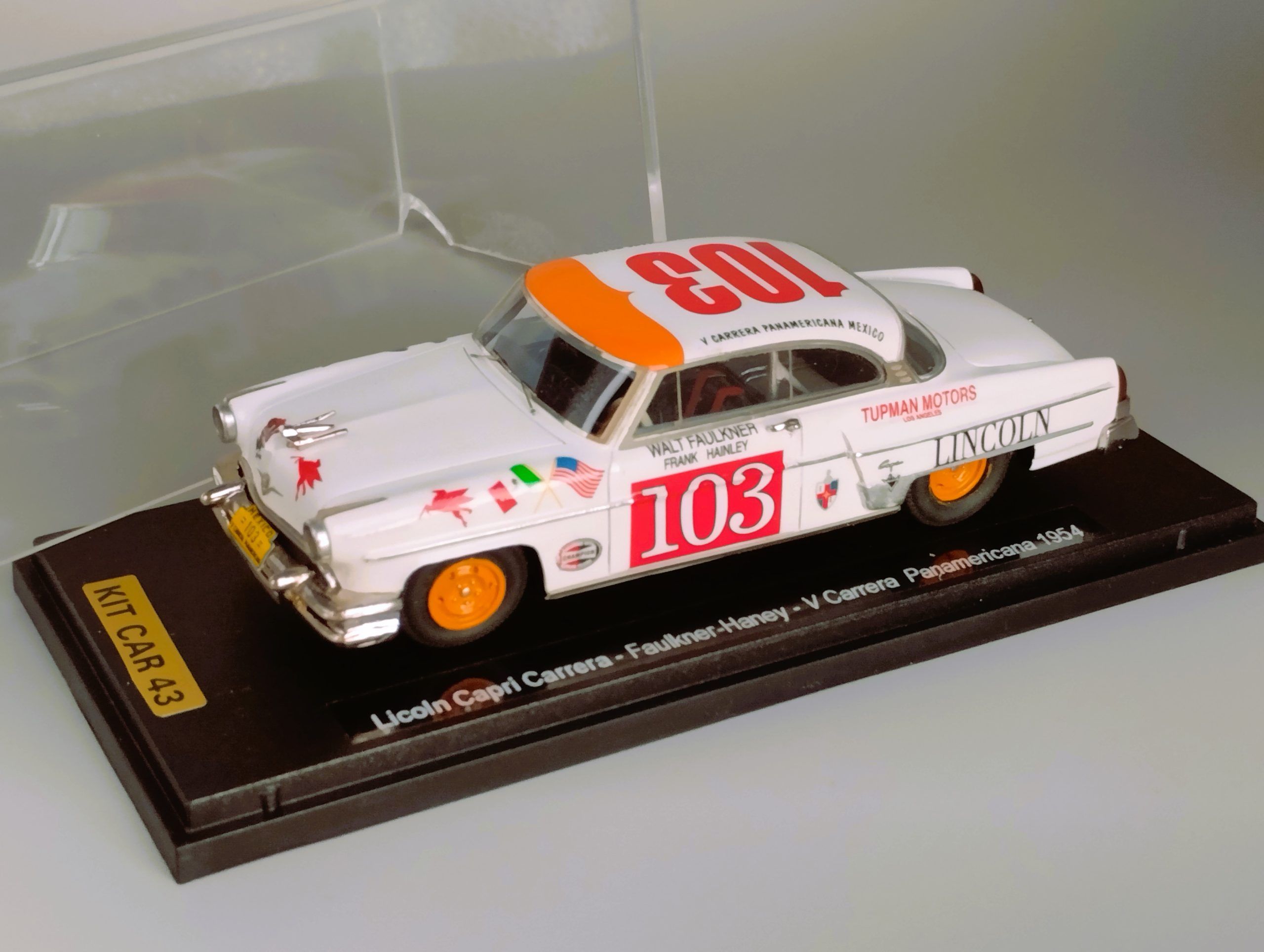 Lincoln Capri #103 Faulkner-Hainley V Carrera Panamericana 1954 1:43 Kit Car 43