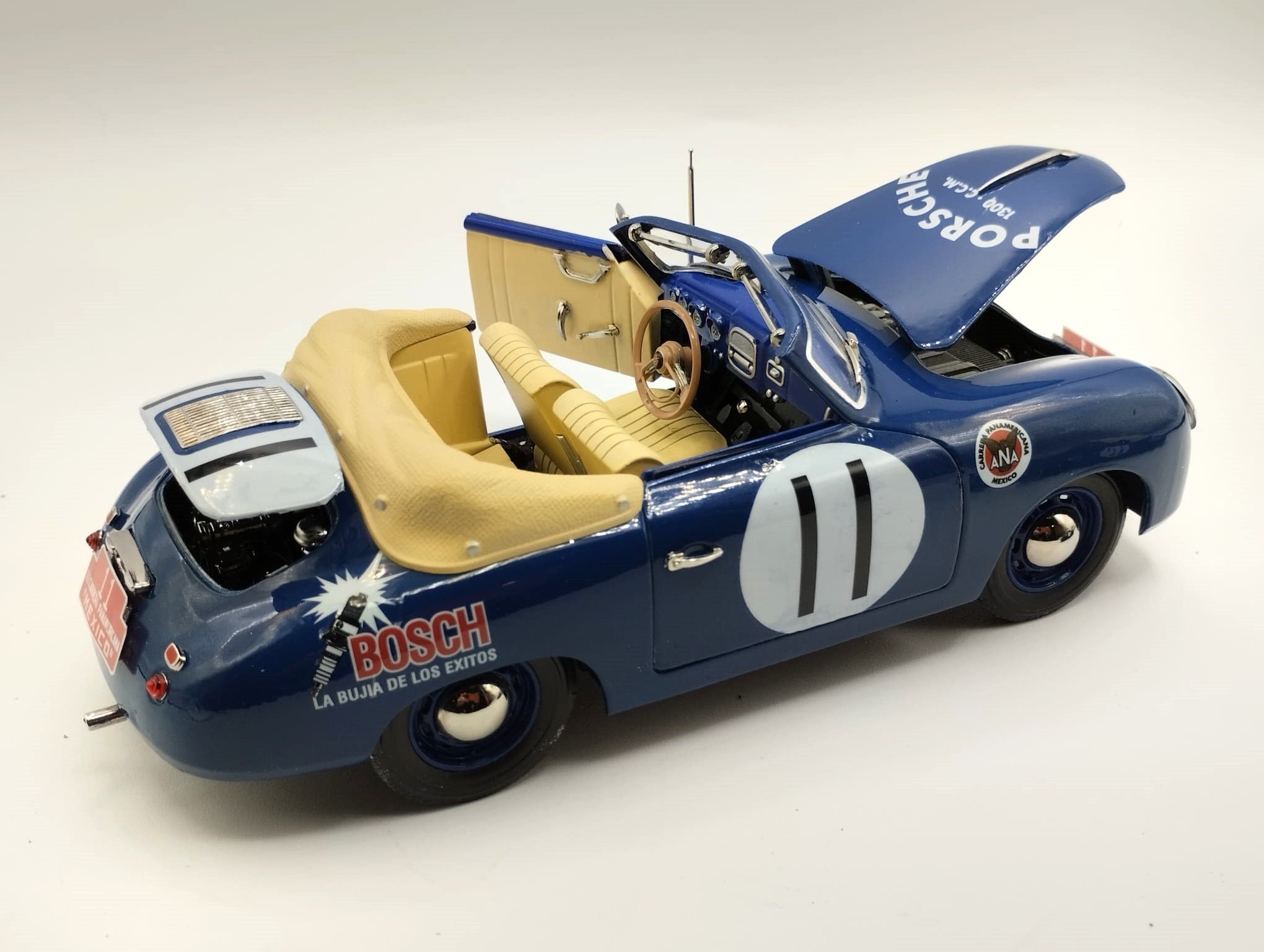Porsche 356A Speedster Von-Metternich-Linge #11 III Carrera Panamericana 1952 1:18 Kit Car 43 - Image 2