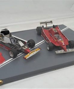 Set Ferrari 312 T5 #1 J.Scheckter y 126 C #2 G.Villeneuve F1 1980 (con vitrina metacr.)  1:43 Kit Car 43