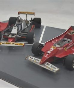 Set Ferrari 312 T5 #1 J.Scheckter y 126 C #2 G.Villeneuve F1 1980 (con vitrina metacr.)  1:43 Kit Car 43 - Image 5