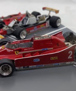 Set Ferrari 312 T5 #1 J.Scheckter y 126 C #2 G.Villeneuve F1 1980 (con vitrina metacr.)  1:43 Kit Car 43 - Image 3