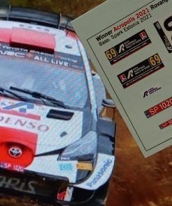 [CALCA] Anexo Toyota Yaris WRC #69 K.Rovanpera Winner Rally Acropolis 2021 1:43 Kit Car 43