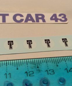 [CALCA ] TAPAS FAROS CIBIE CIRCULARES 6 un. 1:24 KIT CAR 43 (REF. 384DECA24)