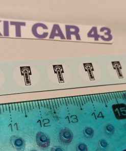 [CALCA ] TAPAS FAROS CIBIE CIRCULARES 6 un. 1:18 KIT CAR 43 (REF. 384DECA18)