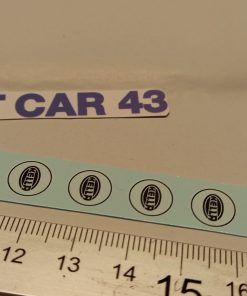 [CALCA ] TAPAS FAROS HELLA tipo-1 CIRCULARES 6 un. 1:18 KIT CAR 43 (REF. 388DECA18)