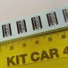 [CALCA ] TAPAS FAROS FAESA KINBY RECTANGULARES 6 un. 1:18 KIT CAR 43 (REF. 391DECA18)