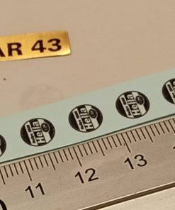 [CALCA ] TAPAS FAROS HELLA tipo-2 CIRCULARES 6 un. 1:24 KIT CAR 43 (REF. 389DECA24)