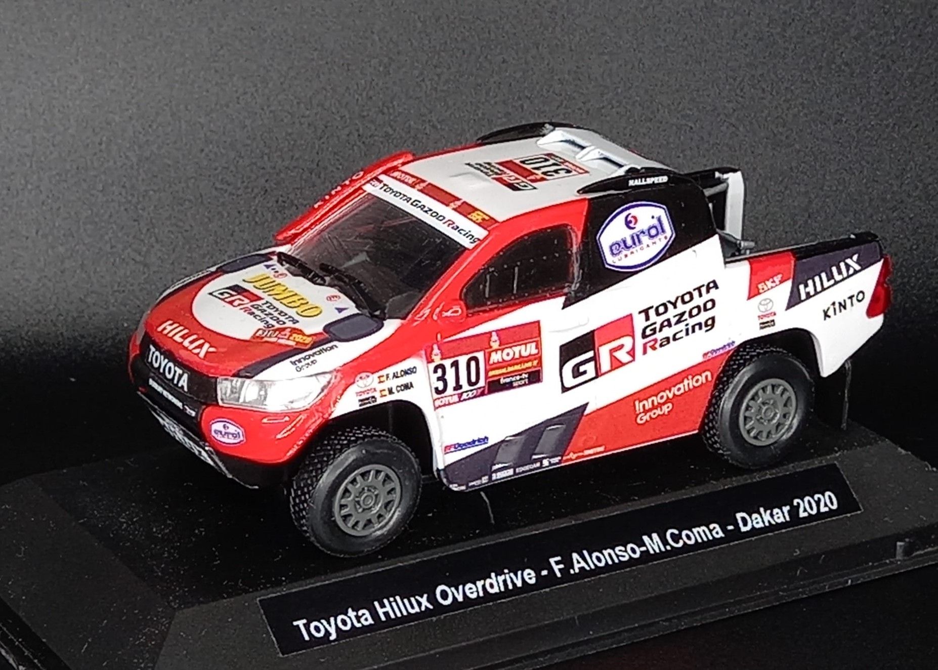 Toyota Hilux Overdrive #310 F. Alonso-M. Coma Dakar 2020 1:43 Kit Car 43