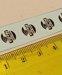 [CALCA ] TAPAS FAROS HELLA tipo-2 CIRCULARES 6 un. 1:18 KIT CAR 43 (REF. 389DECA18)